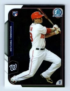 2015 Bowman Chrome Michael Taylor Rookie Washington Nationals #187 - Picture 1 of 2