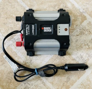 Black & Decker PI200AB 200 Watt Power Inverter Fully Tested Used Cond. - Picture 1 of 4