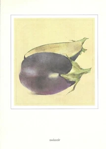 SWISSAIR First Class Europe to North Africa MENU ‘The Eggplant’ Design Cover - Bild 1 von 2