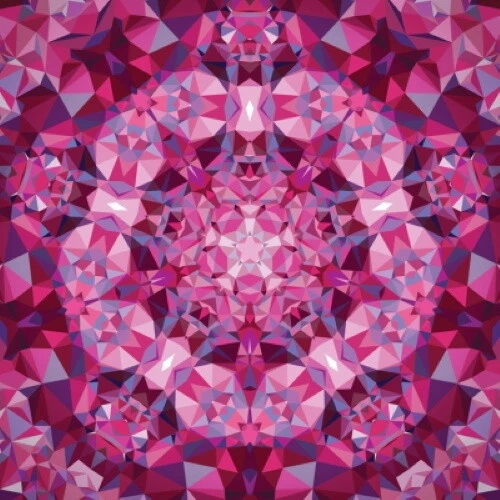 Moda Gradients Kaleidoscope 33438 12P Pink Kaleidoscope 60X60" Digital Panel  - Image 1 of 1