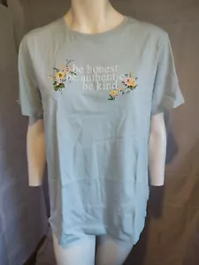 NOBODY'S CHILD Camiseta Azul Claro Cuello Redondo Manga Corta Talla 16 - 18 NUEVA - Imagen 1 de 4