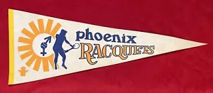 Very Rare Vintage 1970s Phoenix Racquets WTT World Team Tennis Pennant Early Old - Picture 1 of 3