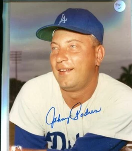 JOHNNY PODRES LOS ANGELES DODGERS 8 BY 10 AUTOGRAPH PHOTO WITH COA 940N - Picture 1 of 1