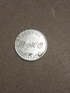 BMC Denver Colorado Parking Coin Token 24mm - Picture 1 of 4