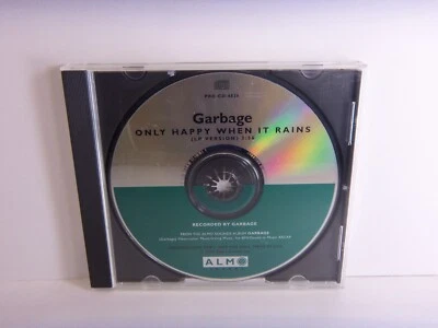 PROMO CD  SINGLE  GARBAGE  "ONLY HAPPY WHEN IT RAINS"  1995 - Image 1 of 3