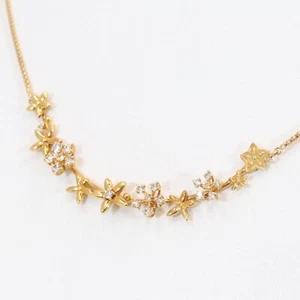 Authentic Jewelry Necklace K18YG Diamond 0.5CT Flower Venetian / 10789-90 YMRE - Picture 1 of 10