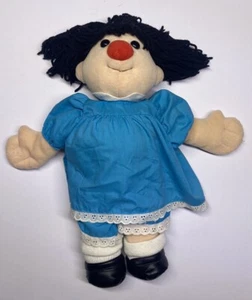 Big Comfy Couch Molly Doll Plush Stuffed Soft Toy 17" Blue Dress Vtg Yarn Hair - Picture 1 of 10