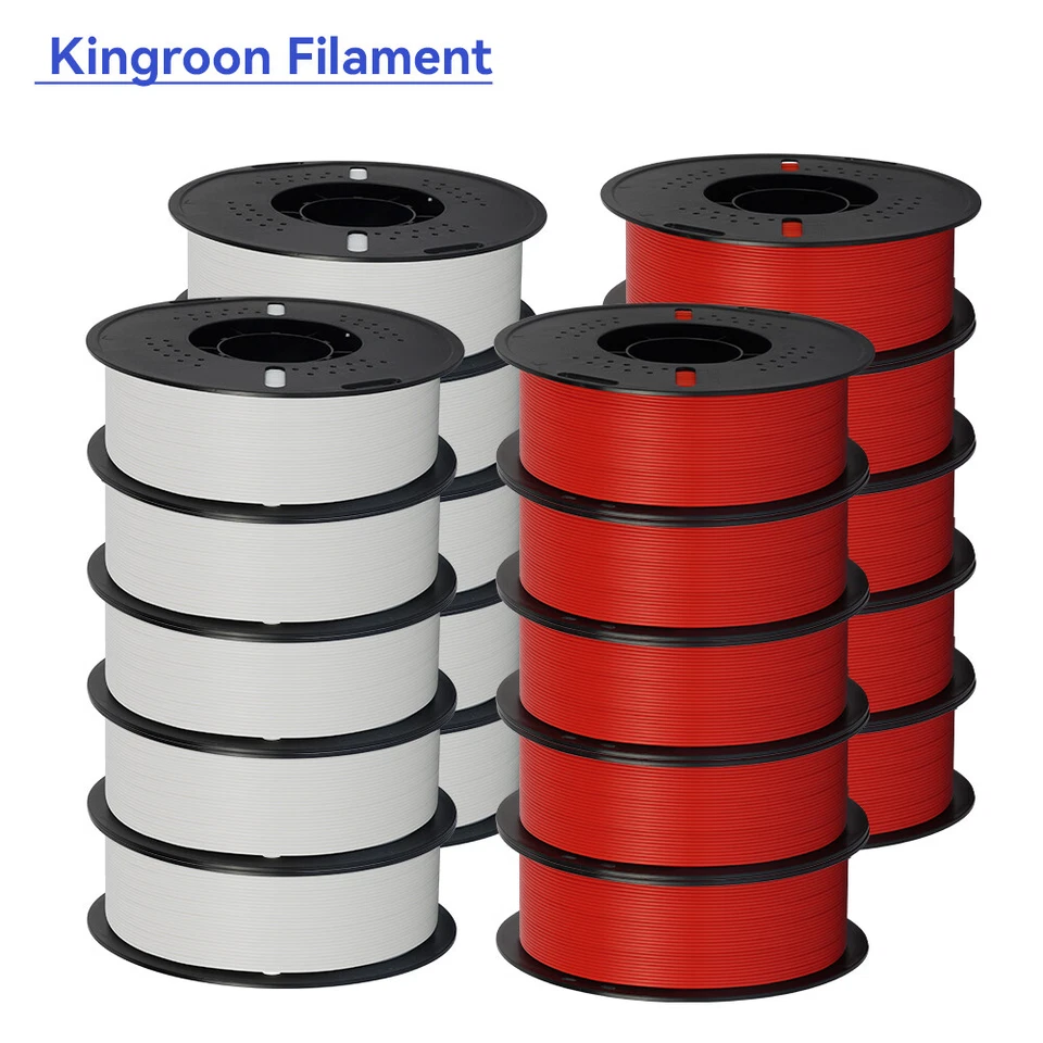 Kingroon 10KG Matte PLA PETG High Speed 1.75mm 3D Printer Filament Spool 1KG Lot - Image 1 of 4