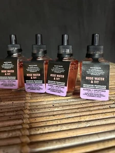 Bath & Body Works Wallflower Refill ROSE WATER & IVY - Set of 4 - Picture 1 of 1