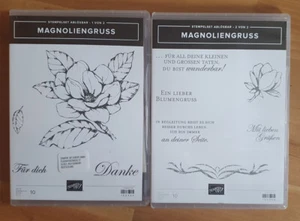 Stampin up, Stempelset Magnoliengruss + passende Stanzformen, Magnolienblüten - Bild 1 von 4