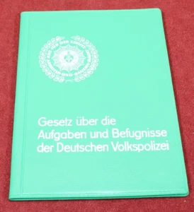 DDR Gesetz über die Aufgaben und Befugnisse der Deutschen Volkspolizei - Bild 1 von 8