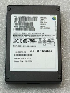 ***SAS HDD*** Samsung PM1633a MZILS3T8HMLH-000G3 3.84TB 12G 2.5'' SSD Used - Picture 1 of 1