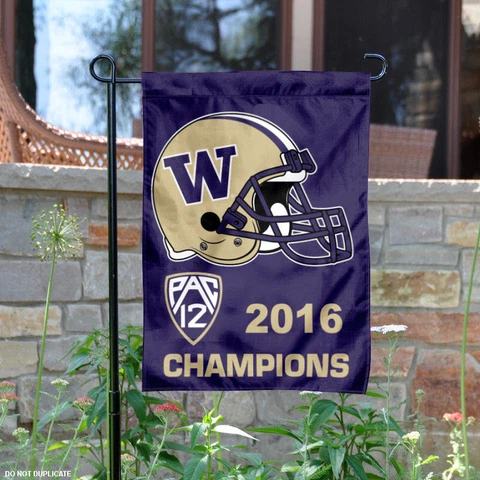 Pac 12 Conference Champions Washington UW Huskies Garden Flag Cover