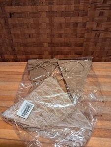 Burlap Pennants Lace Lot of 2 FREE SHIPPING - Picture 1 of 2