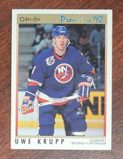 1991-92 Uwe Krupp O-Pee-Chee Premier #140 New York Islanders