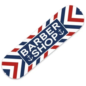 Tip Top Barber Shop Red White Blue Quality Skateboard Wall Art Maple Skate Deck - Picture 1 of 3