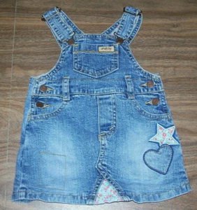Vestido Levi Strauss Babero Niñas Talla 12 Meses Chaleco Falda Jersey - Imagen 1 de 3