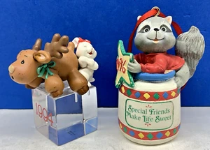 Carlton Cards Lot of 2 Ornaments - 1994 Ice Pals & 1996 "Special Friends..." - Picture 1 of 10