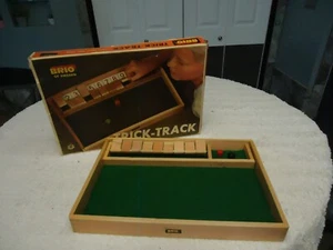 VINTAGE BRIO TRICK - TRACK WOODEN SHUT BOX GAME ^ - Picture 1 of 3