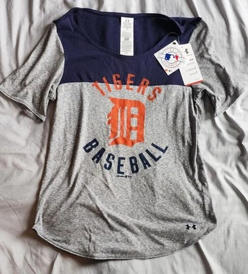 Major League Genuine Merchandise Under Armour Detroit Tigers Baseball Womens Med - Image 1 of 4