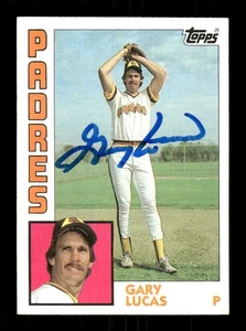 1984 Topps 7 Gary Lucas signed auto autograph  crisp blue sharpie MZ BXCP56 - Picture 1 of 2