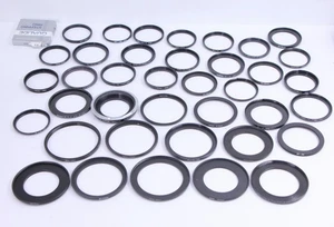 Huge Lot Step Up Step Down Filter Rings for 49mm 52mm 55mm 58mm 72mm 77mm Lenses - Picture 1 of 10