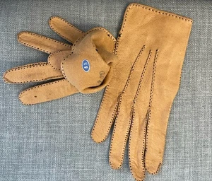1940s Driving Gloves Kid Leather Hand Stitched UK Size 8.5. Gorgeous!! - Picture 1 of 2