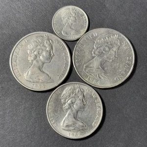 Lot of (4) New Zealand Coins 1972, 1982, 1984 - Picture 1 of 9