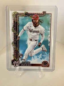2025 Topps Holiday James Wood RC Red Cookie Back Variation SSP #H94 - Bild 1 von 2