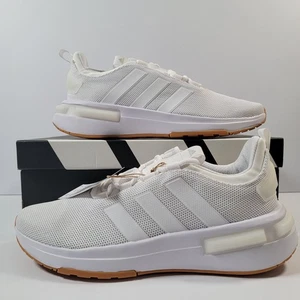 Adidas Racer TR23 Running Shoes Trainers Women 10 White Gum Bottom IF3330 - Picture 1 of 7