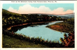 Vintage Delaware Valley Blick von Parkers Glen Pike Co. PA Postkarte - Bild 1 von 2
