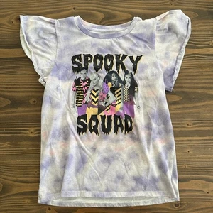 T-shirt bambina Disney ZOMBIES 2 Spooky Squad bianco lavanda tinta unita XL (14/16) - Foto 1 di 3