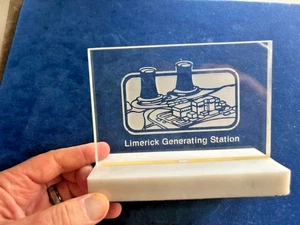 VTG 1980's LIMERICK NUCLEAR GENERATING STATION (Pa.) - Glass/Marble Display - Picture 1 of 14