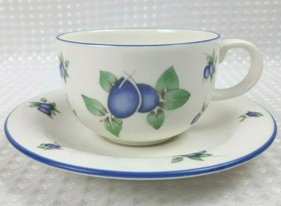 Royal Doulton Blueberry Fine China Tea Cup & Saucer - Several Available - Image 1 of 4