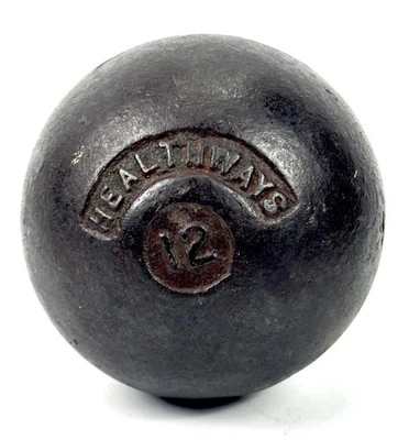 Винтажные Shot Put Healthways Твердая Сталь 12 Фунтов Олимпийские игры Спорт 12 Фунтов - Изображение 1 из 4