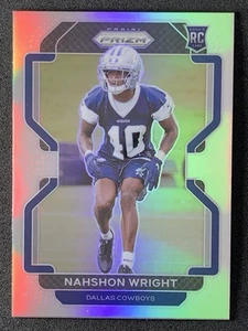 Nahshon Wright #438 2021 Panini Prizm Silver Dallas Cowboys - Picture 1 of 2