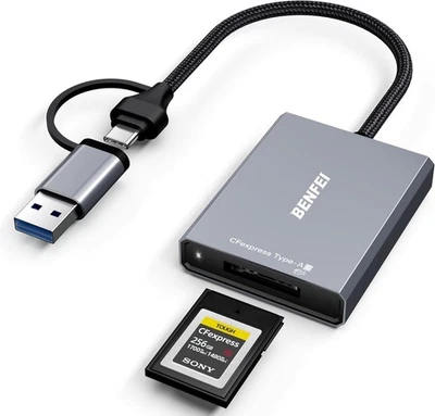 BENFEI CFexpress Typ A Kartenleser mit USB 3.2 (Gen 2) 10 Gbit/s, USB-C&USB-A - Bild 1 von 4