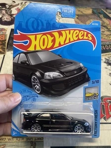 Honda Civic Si negro fresco de fábrica Hot Wheels JDM 1/64 2020 - Imagen 1 de 2