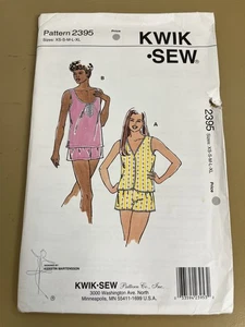 Kwik Sew 2395 UNCUT Sewing Pattern, Misses' Pajamas, Size XS-S-M-L-XL - Picture 1 of 2