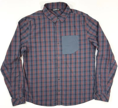 Arcteryx Mens Bernal Shirt Size Large Flannel Long Sleeve Snap Plaid Outdoor - Image 1 of 4