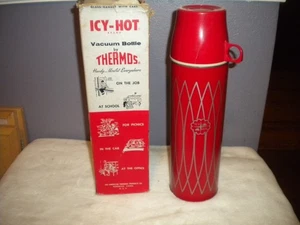 Vintage Thermos Brand Icy-Hot 1 QT. Vacuum Bottle - Picture 1 of 8