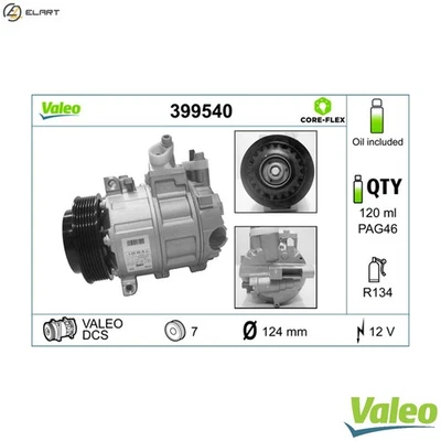 COMPRESSOR AIR CONDITIONING 399540 FOR MERCEDES-BENZ M271.950/952/958 1.8L 4cyl - Image 1 of 4