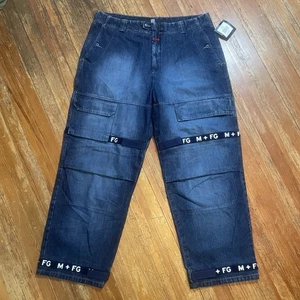 Jeans Vintage Marithe Francois Girbaud Shuttle Talla 44 Sueltos Patín Hip Hop Nuevos con Etiquetas - Imagen 1 de 15