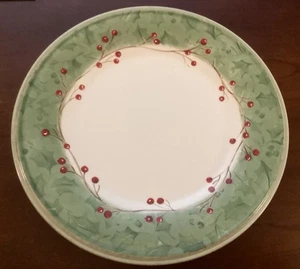 Lenox Holiday Gatherings Damast Salatteller Weihnachtsessen 9,25" EG! 6 verfügbar - Bild 1 von 3