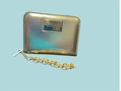 Versace Parfums Gold Wristlet w/ Gold Chain Strap - Image 1 of 4