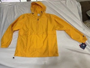 Champion Men's Packable Yellow Stadium Gear Windbreaker Rain Jacket Medium NWT - Picture 1 of 1