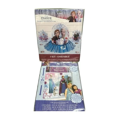 Disney Frozen Fiesta Decoraciones Lote Mesa Kit Escena Setter Pared Kit Cumpleaños Nuevo Foto 1 de 4