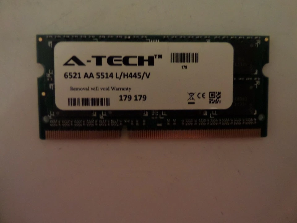 ATECH 6521 AA 5514 L/H445/ V 8GB DDR3 1600MHz SODIMM - Image 1 of 1