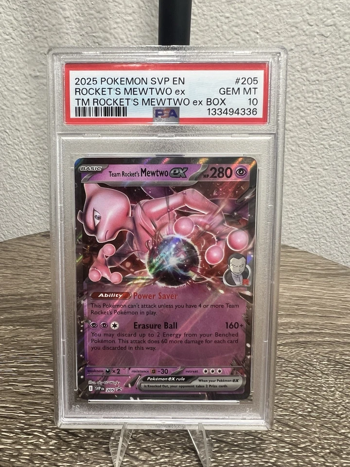 Team Rocket's Mewtwo ex 205 Sv: Scarlet & Violet Promo Cards Holo - Image 1 of 1