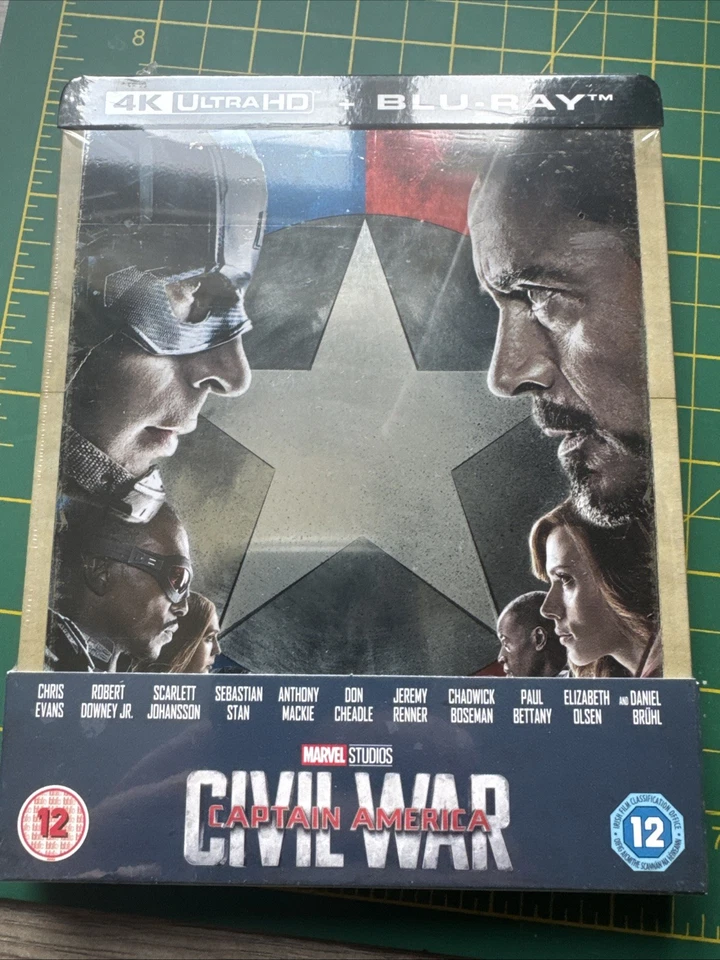 Captain America: Civil War 4K Steelbook [4K + Blu-Ray] - Zavvi Exclusive - New - Image 1 of 1